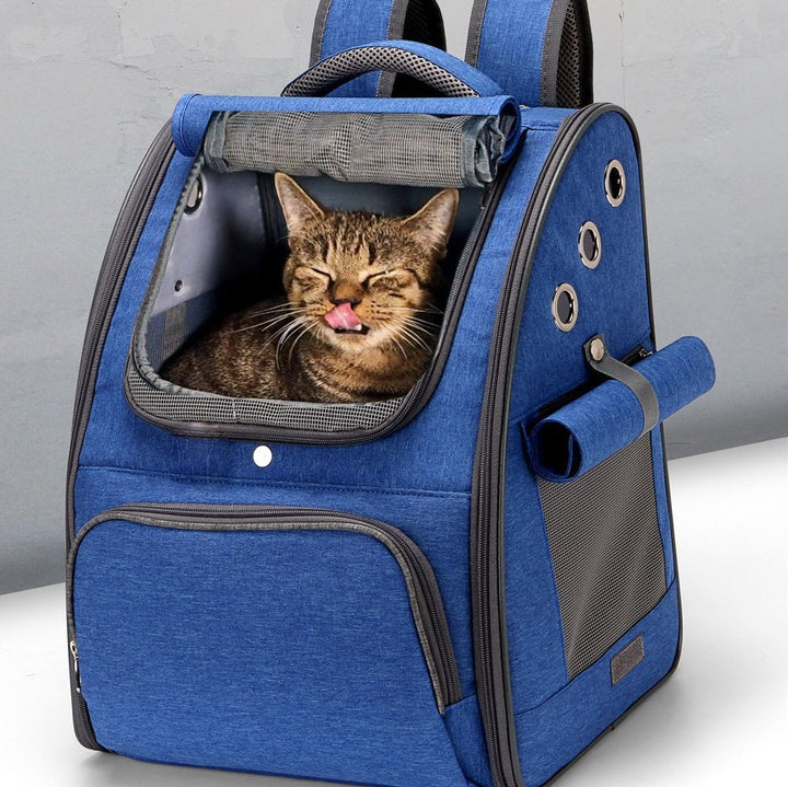 Discover the Foldable Pet Backpack Carrier: Travel in Style with Your Furry Friend