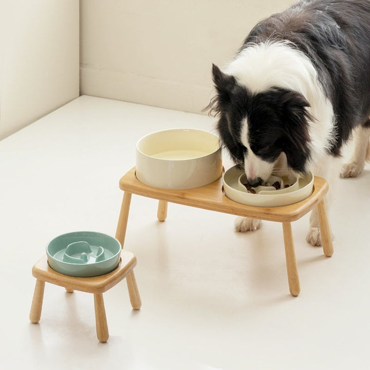 Ceramic Pet Slow-Feeding Anti-Choking Tip-Proof Bowl: The Ultimate Feeding Solution for Your Pets